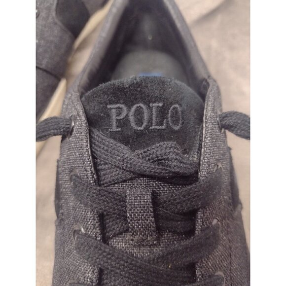 Polo Ralph Lauren Halmore Canvas Fashion Sneaker Sport Suede Gray Mens 13 D - Picture 8 of 11